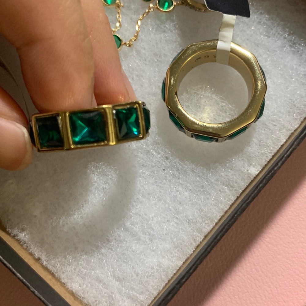 Banana Republic Emerald Rings Size 6 & 7